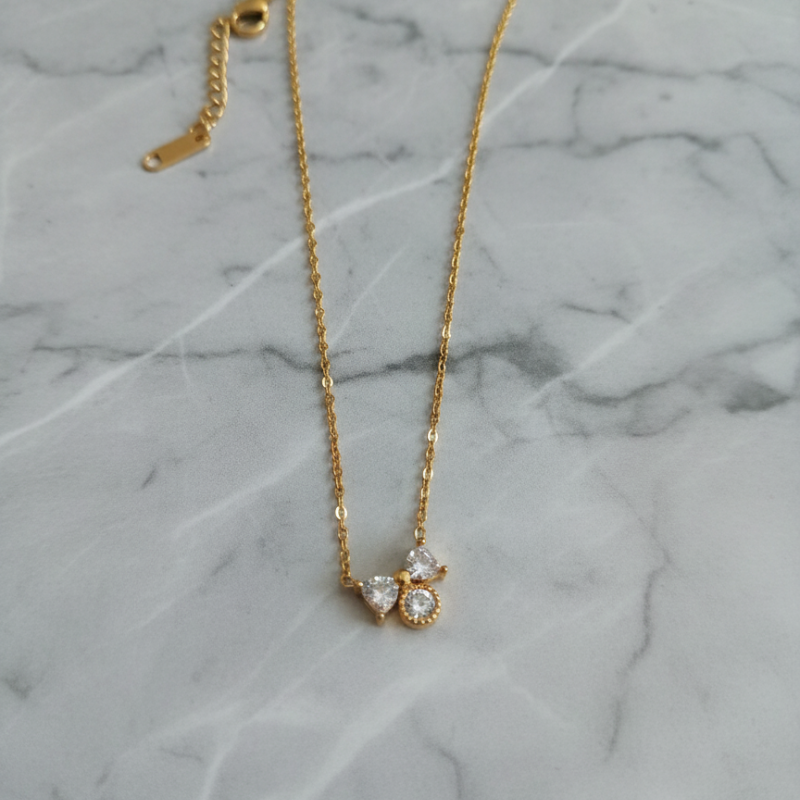 Gold Stoned Anti Tarnished Chain