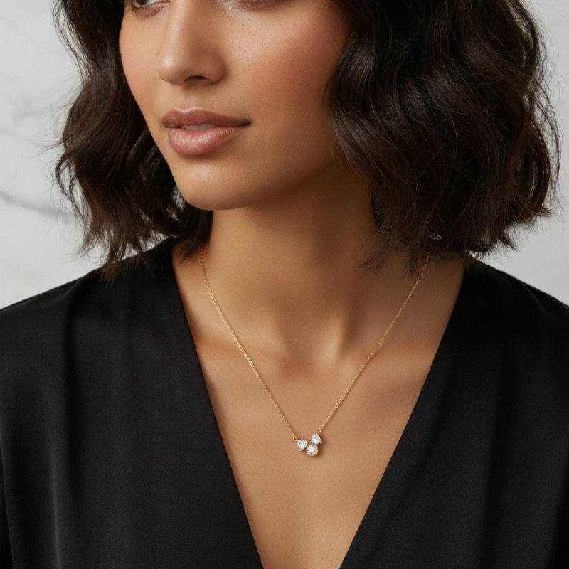 Gold Stoned Anti Tarnished Chain