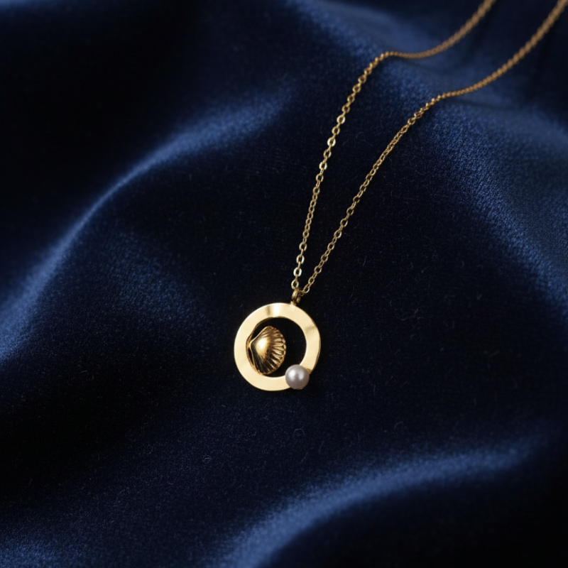 Gold Pearl Chain Pendants Anti Tarnish