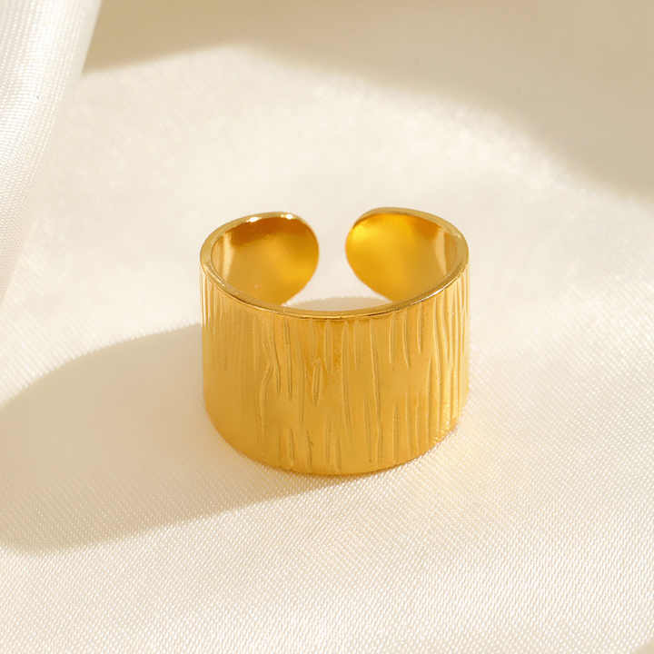 Textured Wide Band Ring