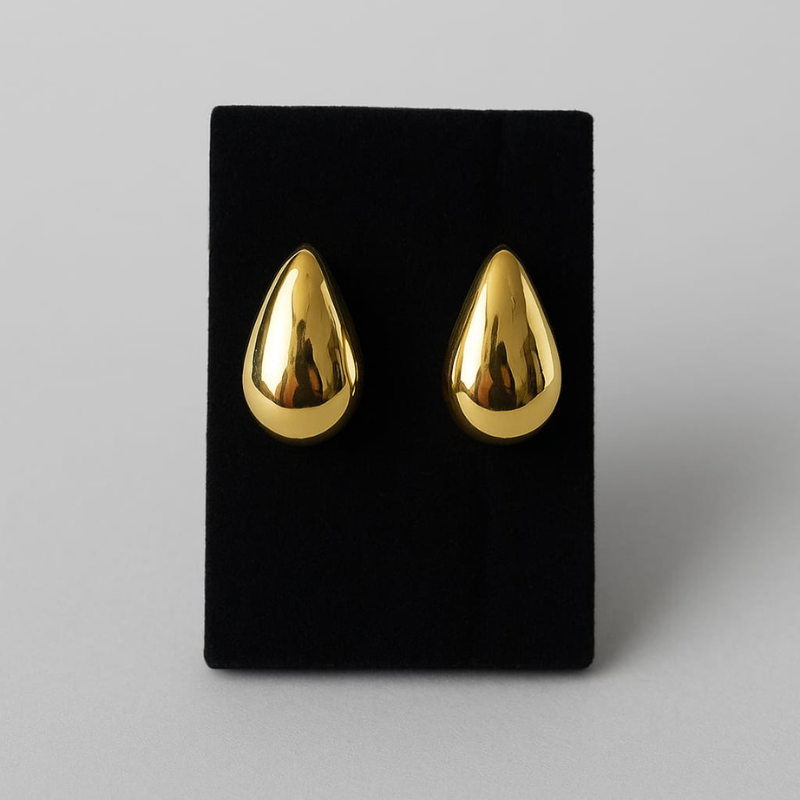 Golden Modern Style Earring