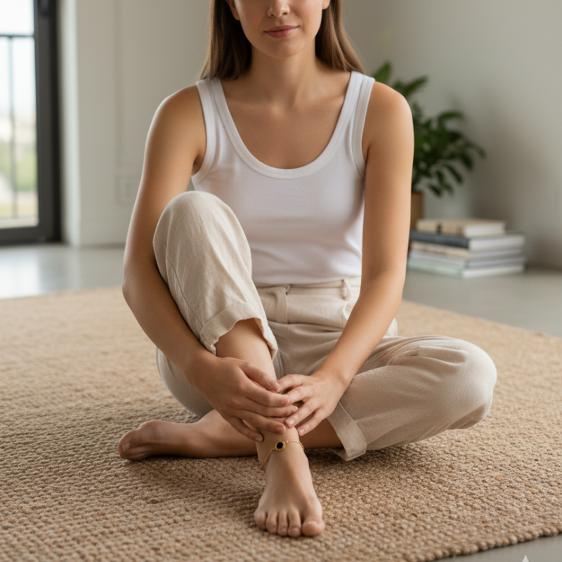 Black Dot Gold Anklet Anti-Tarnished