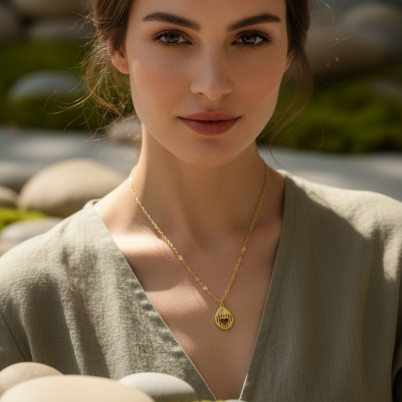 Black Heart Pendants Gold Anti-Tarnished