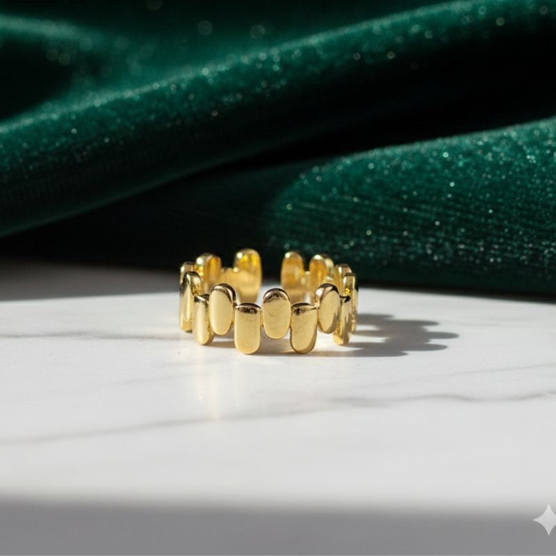 Beller Gold Plated Adjustable Ring