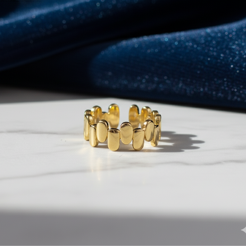 Beller Gold Plated Adjustable Ring