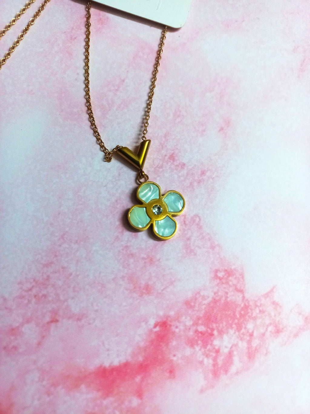 White Rock Moon Stoned Pendants Anti-Tarnished