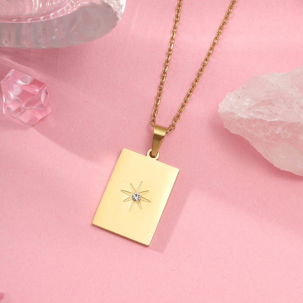 Star Bust 18K Gold Anti-tarnish Necklaces