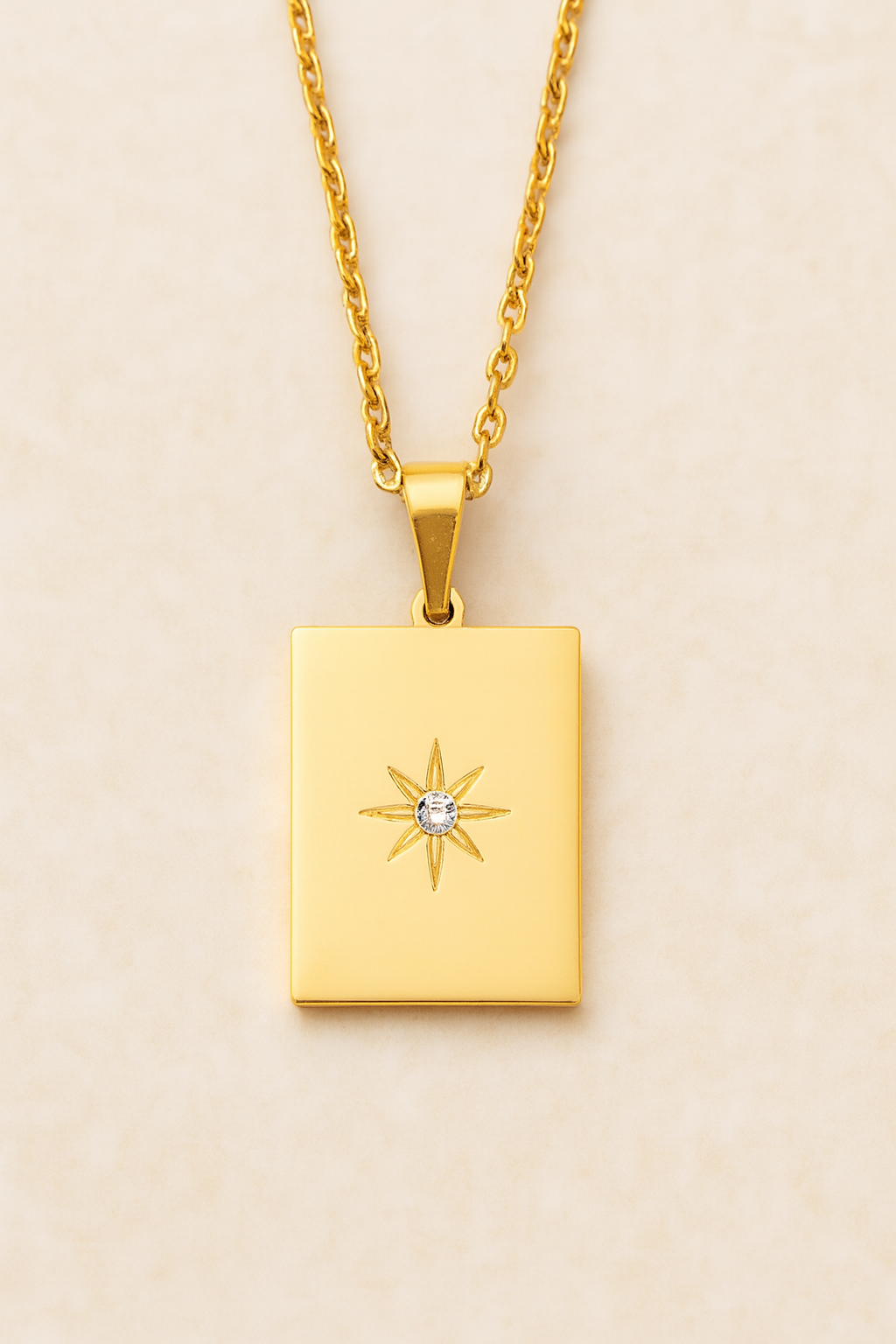 Star Bust 18K Gold Anti-tarnish Necklaces