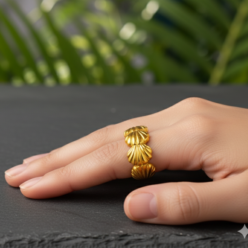 18k Gold Plated Ring Stainless Steel